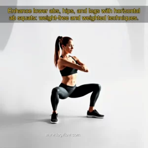 Read more about the article Enhance lower abs, hips, and legs with horizontal ab squats: weight-free and weighted techniques.