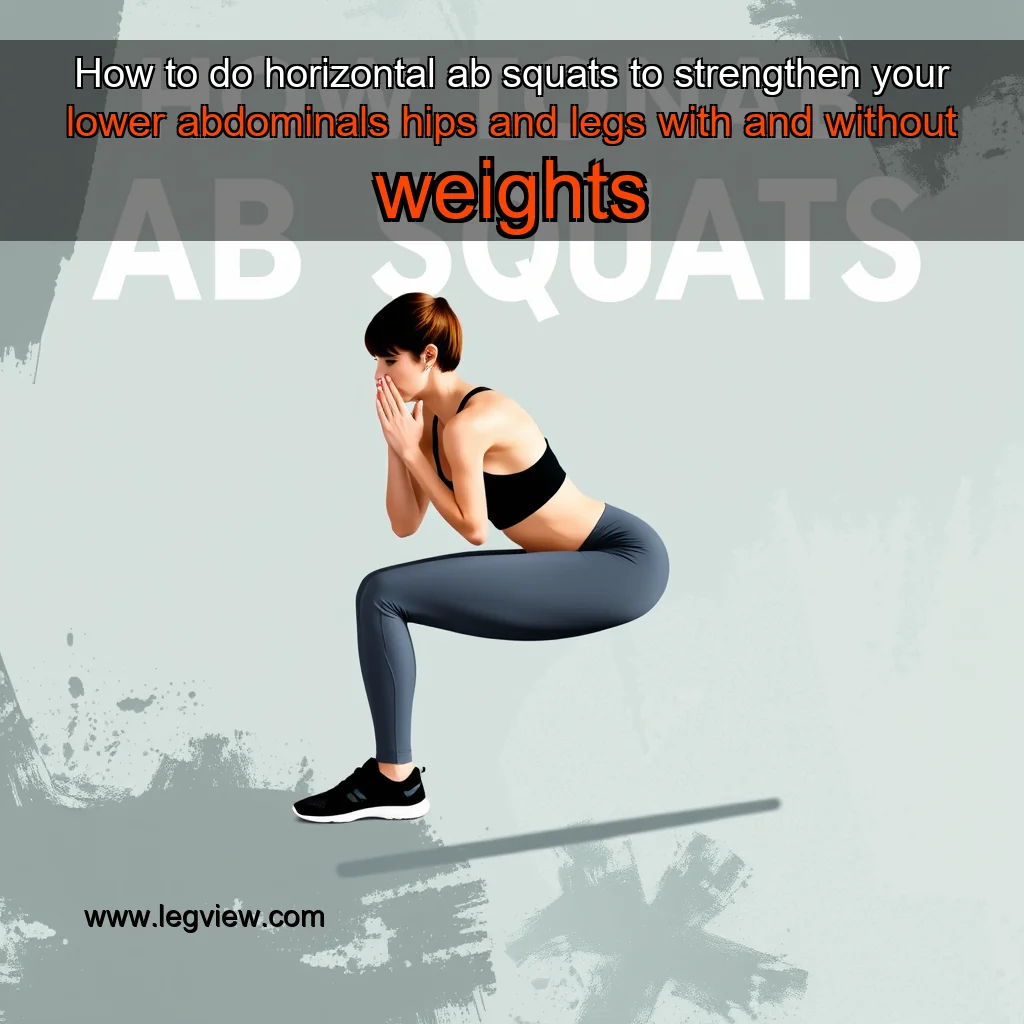 You are currently viewing How to do horizontal ab squats to strengthen your lower abdominals  hips and legs with and without weights